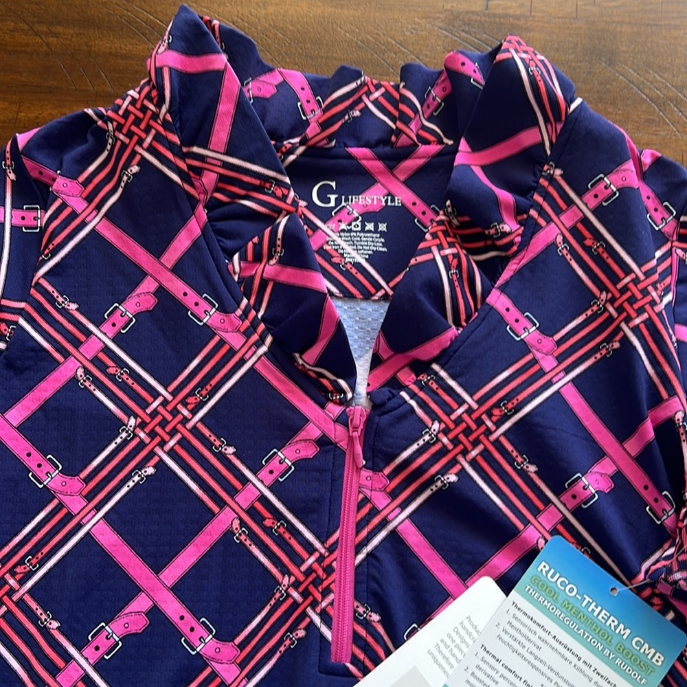 Gottex Lifestyle Rocco Therm CMB Cool Menthol Boost Dress Golf Fast Dry Wicking - Picture 9 of 16